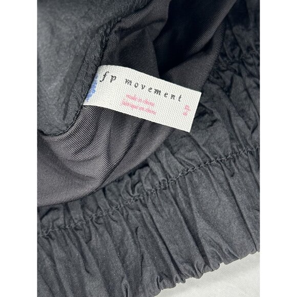 FP Movement The Way Home Shorts Womens Black High Rise Smocked Athletic Lined - Picture 5 of 13